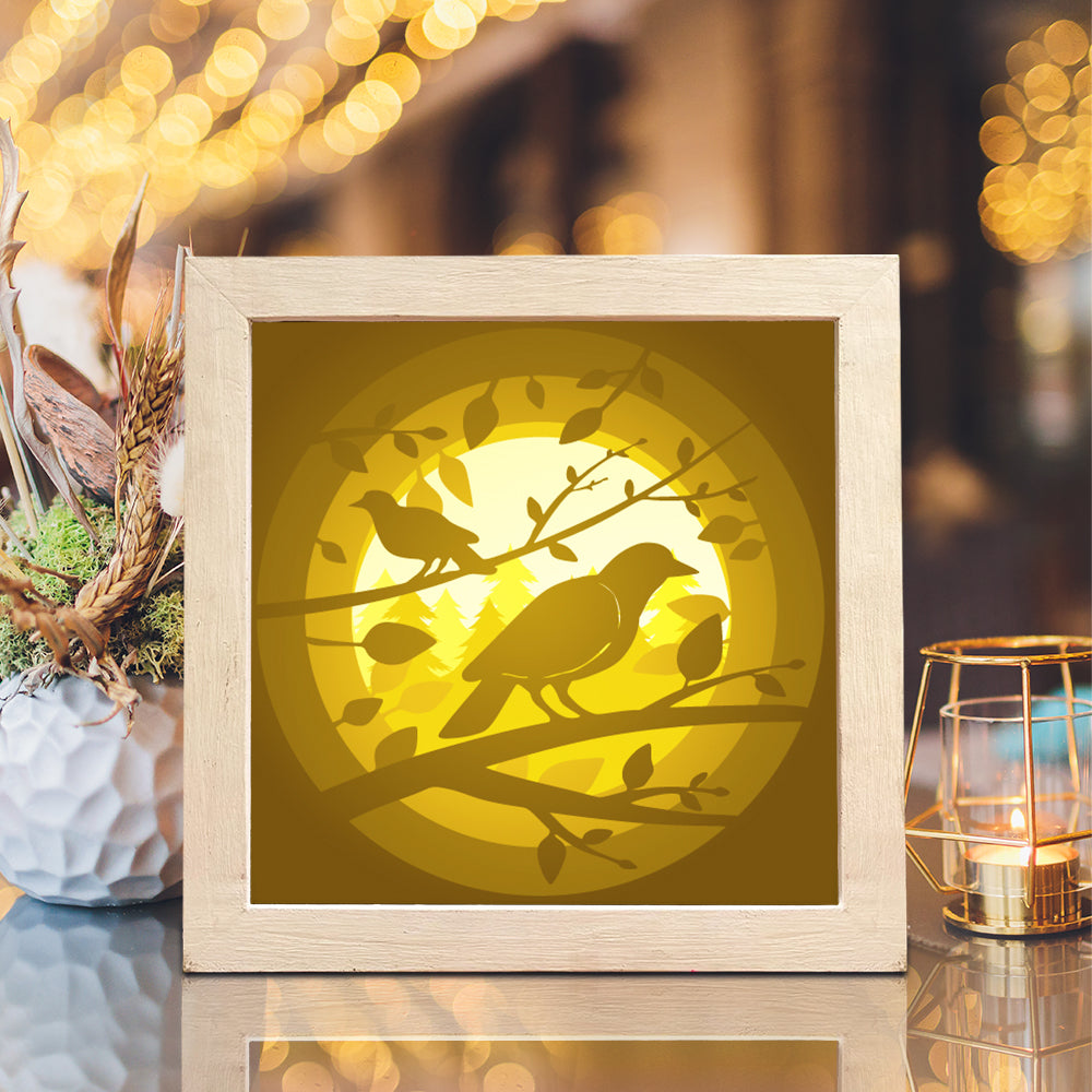 Bird 1 – 3D Lightbox SVG File for Cricut & Silhouette