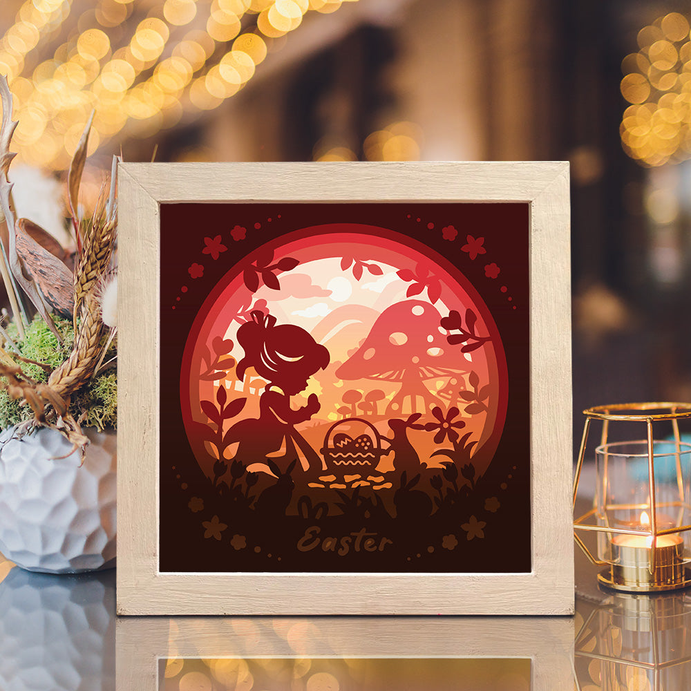 Easter 8 – 3D Lightbox SVG File for Cricut & Silhouette
