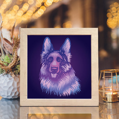 German Shepherd – 3D Lightbox SVG File for Cricut & Silhouette