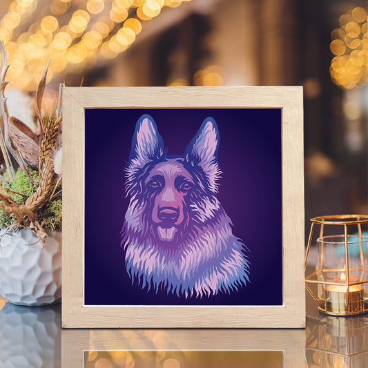 German Shepherd – 3D Lightbox SVG File for Cricut & Silhouette