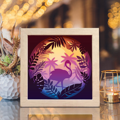 Tropical – 3D Lightbox SVG File for Cricut & Silhouette
