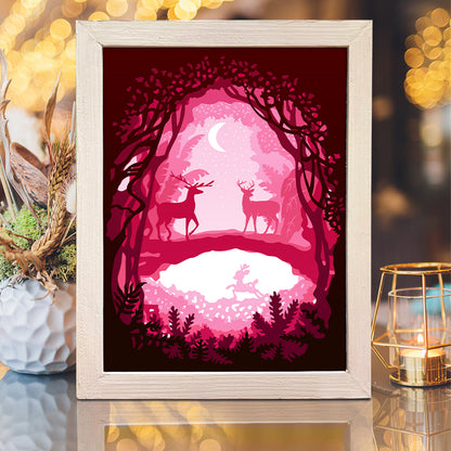 Deer 1 – 3D Lightbox SVG File for Cricut & Silhouette