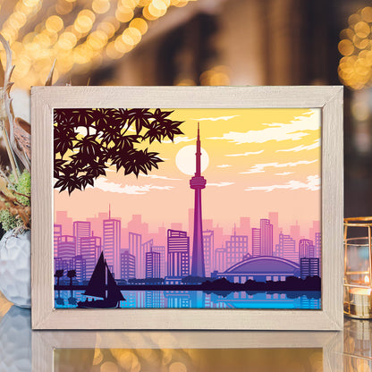 Toronto – 3D Lightbox SVG File for Cricut & Silhouette