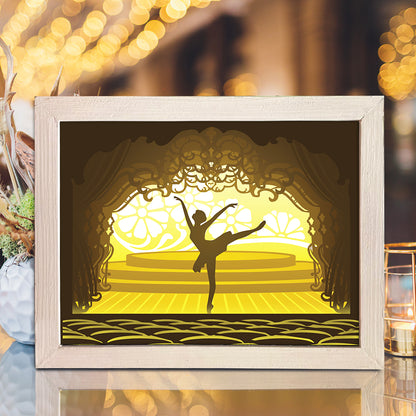 Ballet 1 – 3D Lightbox SVG File for Cricut & Silhouette
