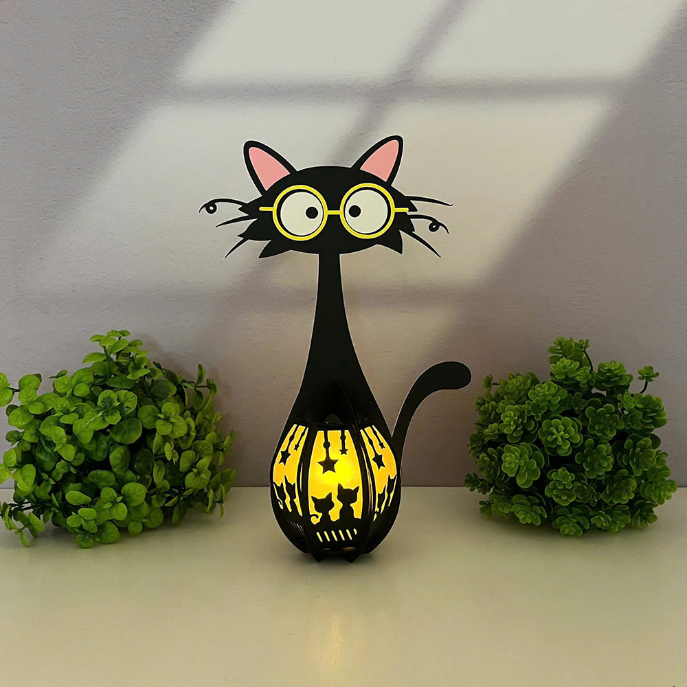 Cute Cat 1 - 3D Animal Paper Lantern File  - Cricut File  - VEKTOR KRAFT