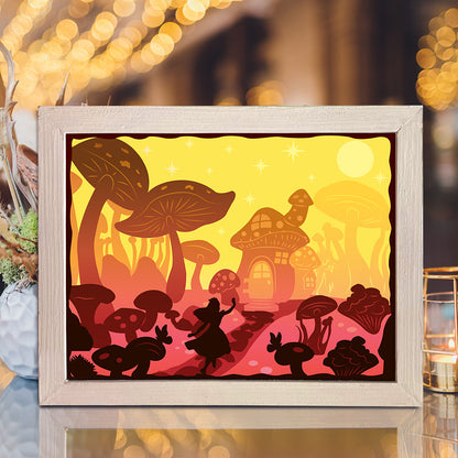 Mushroom – 3D Lightbox SVG File for Cricut & Silhouette