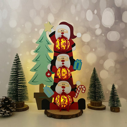 Santa 4 Funny - 3D Christmas Lantern File - Cricut File  - VEKTOR KRAFT