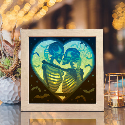 Skeletons – 3D Lightbox SVG File for Cricut & Silhouette