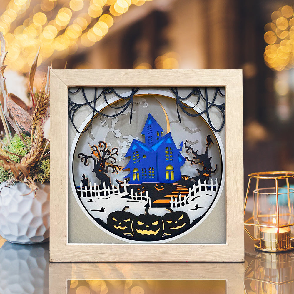 Cute Halloween 1 – 3D Shadow Box SVG File for Cricut & Silhouette