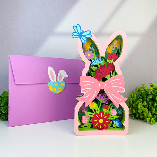 Easter Bunny – 3D Pop-Up Card SVG File for Cricut & Silhouette