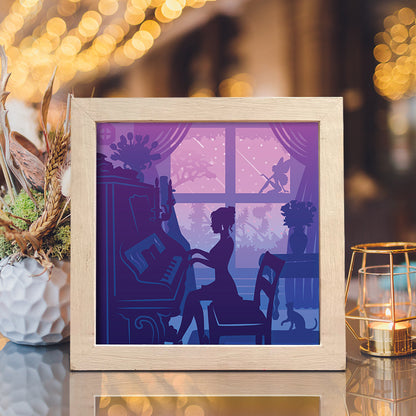 Piano 1 – 3D Lightbox SVG File for Cricut & Silhouette