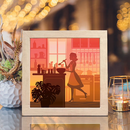 Cooking – 3D Lightbox SVG File for Cricut & Silhouette