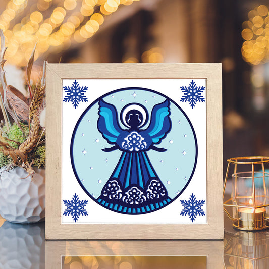 Snow Angel – 3D Shadow Box SVG File for Cricut & Silhouette
