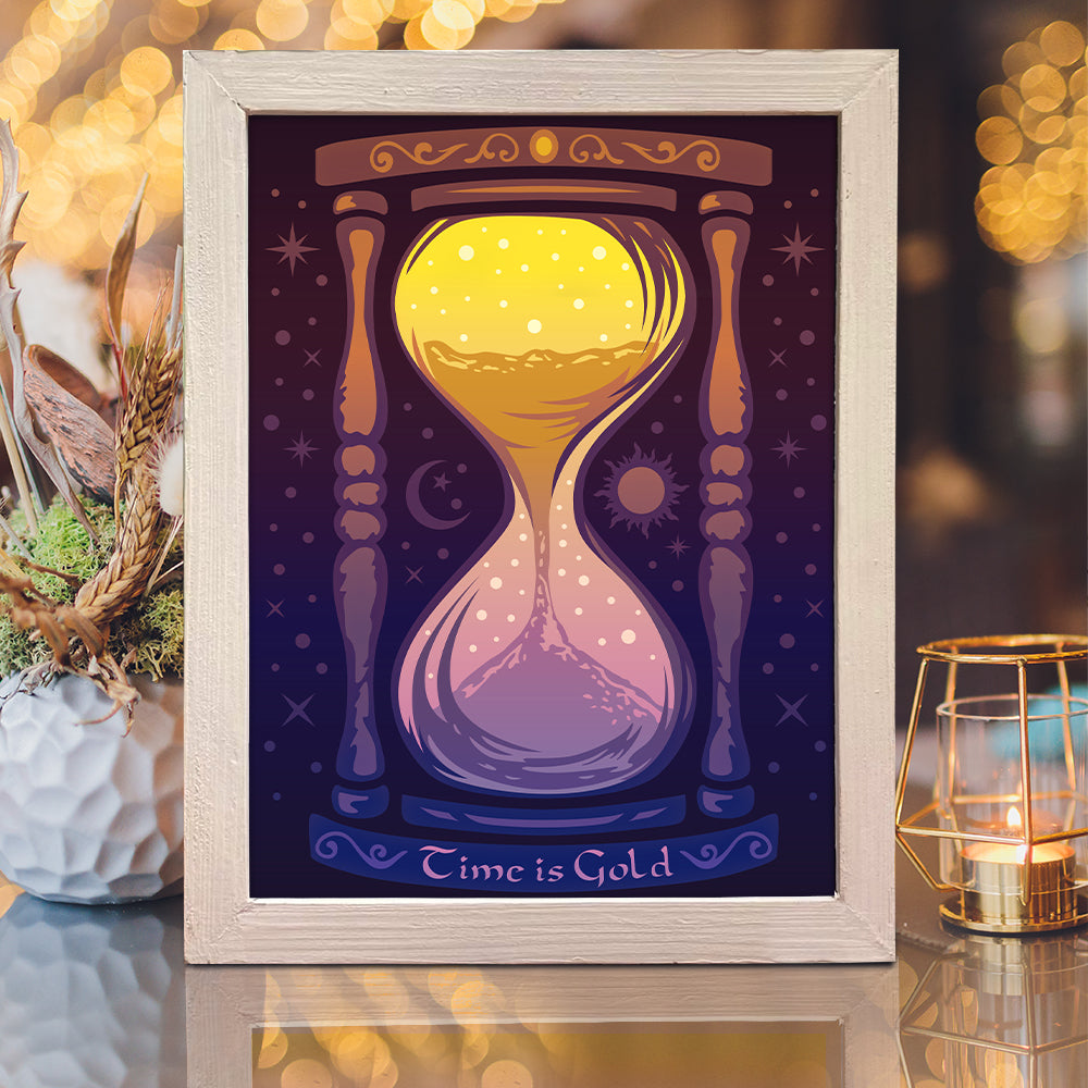 Hourglass – 3D Lightbox SVG File for Cricut & Silhouette