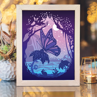 Butterfly 1 – 3D Lightbox SVG File for Cricut & Silhouette
