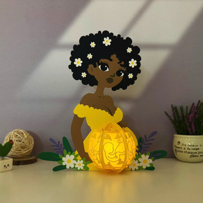 Pregnant Mother 2 – 3D Lantern SVG File for Cricut & Silhouette