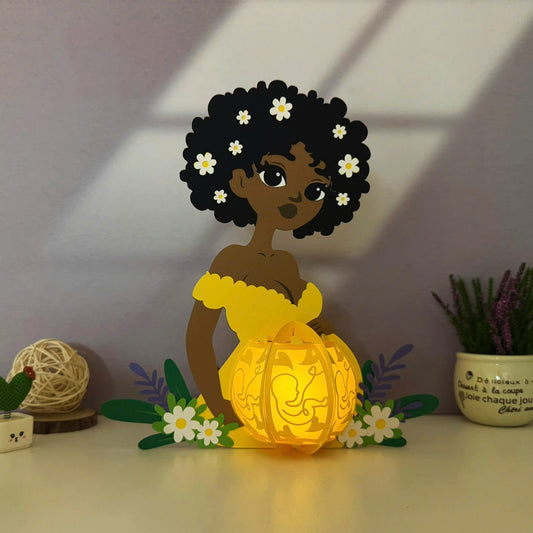 Pregnant Mother 2 - 3D Mother Lantern File  - Cricut File  - VEKTOR KRAFT