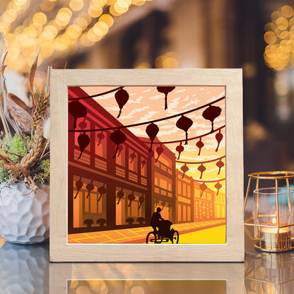 Hoi An Ancient Town – 3D Lightbox SVG File for Cricut & Silhouette