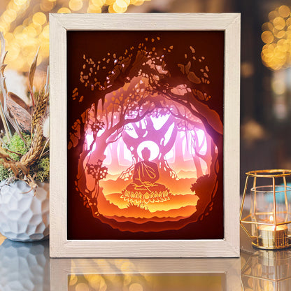Buddha 1 – 3D Lightbox SVG File for Cricut & Silhouette