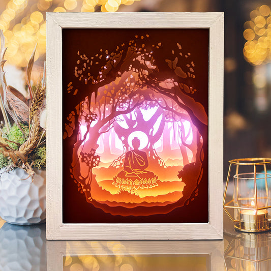Buddha 1 – 3D Lightbox SVG File for Cricut & Silhouette