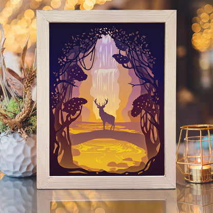 Waterfall – 3D Lightbox SVG File for Cricut & Silhouette