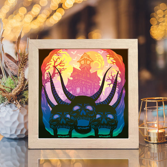 Halloween 32 - 3D Halloween Papercut Lightbox File - Cricut File - VEKTOR KRAFT