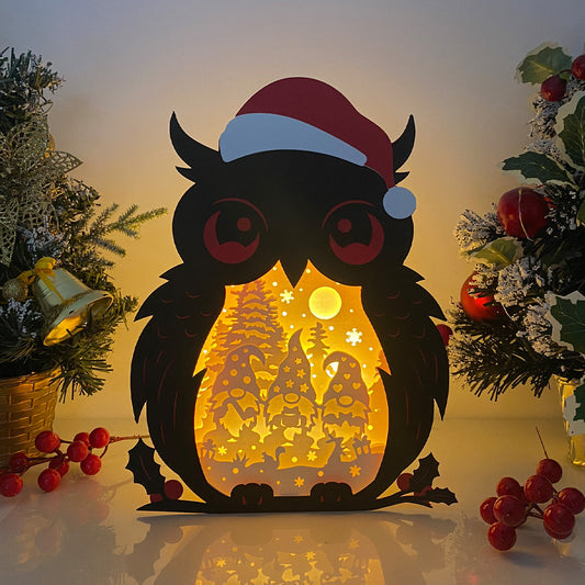 Christmas Gnome – 3D Christmas Owl Box File - Cricut File - VEKTOR KRAFT