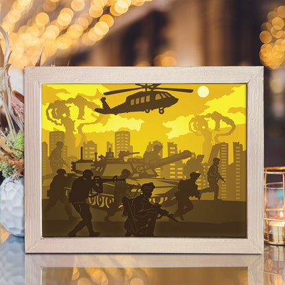 US Army – 3D Lightbox SVG File for Cricut & Silhouette