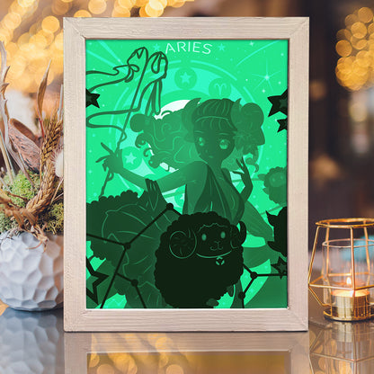 Zodiac Aries – 3D Lightbox SVG File for Cricut & Silhouette