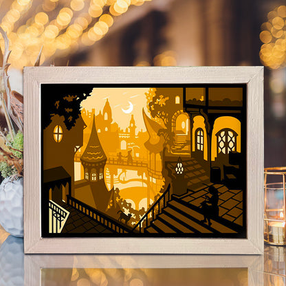 Little Girl And Cat – 3D Lightbox SVG File for Cricut & Silhouette