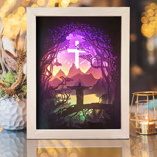 Jesus 1 – 3D Lightbox SVG File for Cricut & Silhouette