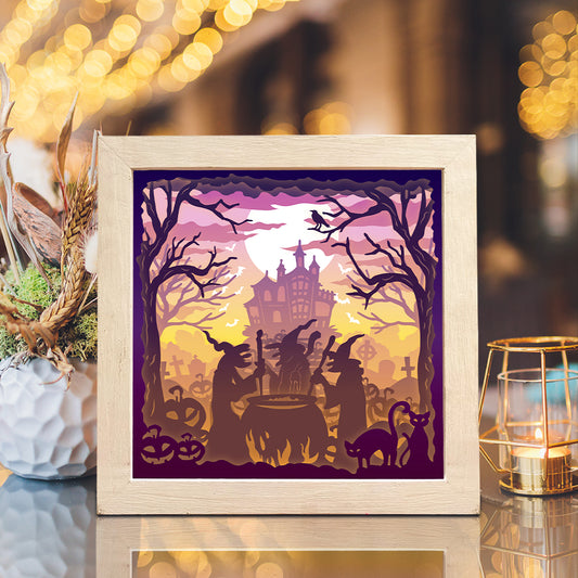 Halloween 19 - 3D Halloween Papercut Lightbox File - Cricut File - VEKTOR KRAFT