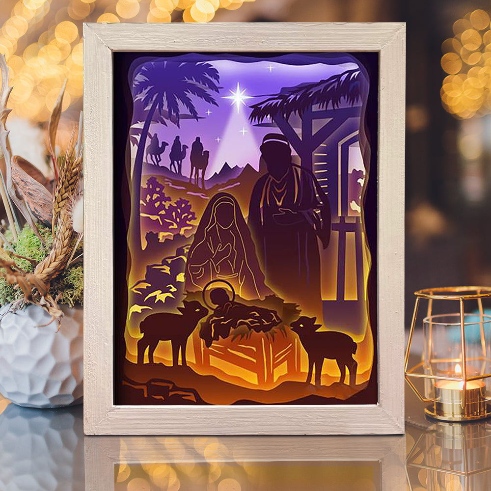 Jesus 3 – 3D Lightbox SVG File for Cricut & Silhouette