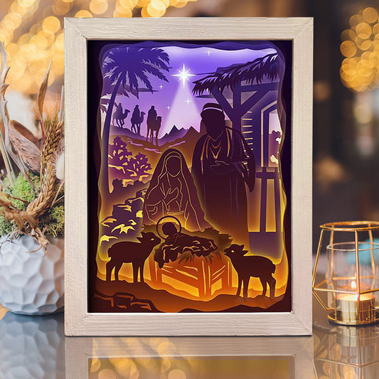 Jesus 3 – 3D Lightbox SVG File for Cricut & Silhouette