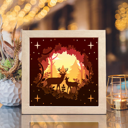 Deer 8 – 3D Lightbox SVG File for Cricut & Silhouette