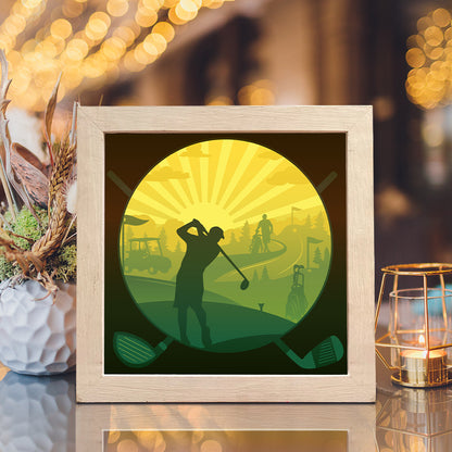 Golf 1 – 3D Lightbox SVG File for Cricut & Silhouette