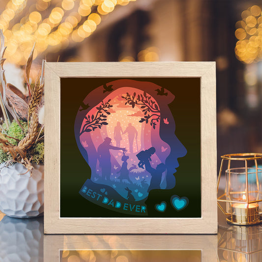 Happy Father's Day 5 - 3D Father Papercut Lightbox File - Cricut File - VEKTOR KRAFT