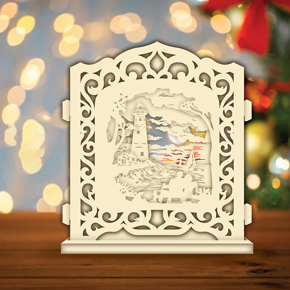 Lighthouse – 3D Pop-Up Card SVG File for Cricut & Silhouette