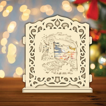 Lighthouse – 3D Pop-Up Card SVG File for Cricut & Silhouette