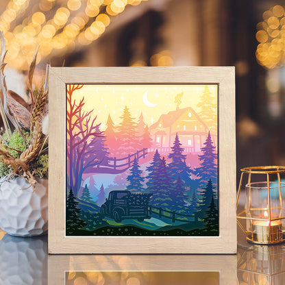 Merry Christmas 20 – 3D Lightbox SVG File for Cricut & Silhouette