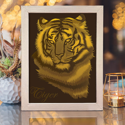 Tiger 1 – 3D Lightbox SVG File for Cricut & Silhouette