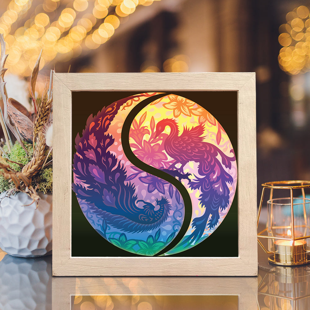 Phoenix 3 – 3D Lightbox SVG File for Cricut & Silhouette