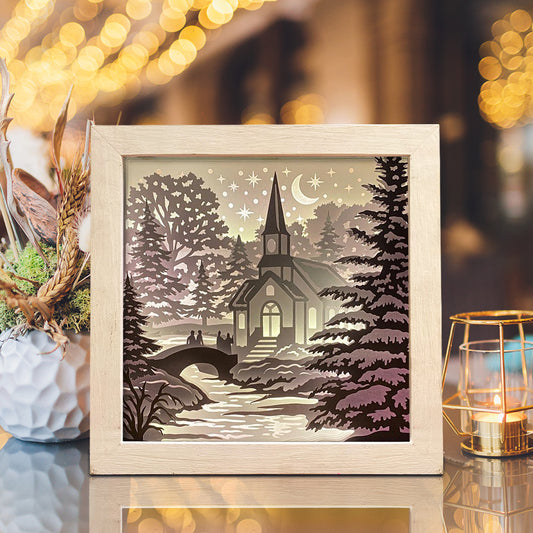 Christmas In The Forest 2 – 3D Lightbox SVG File for Cricut & Silhouette
