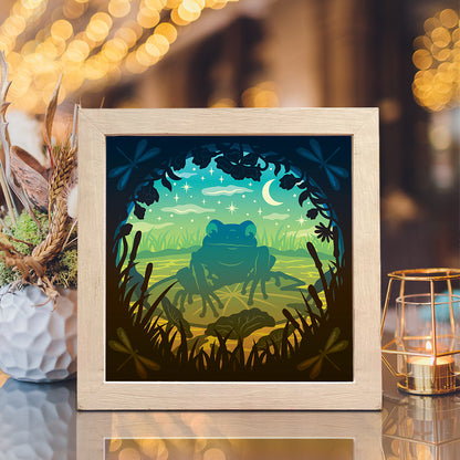 Frog – 3D Lightbox SVG File for Cricut & Silhouette