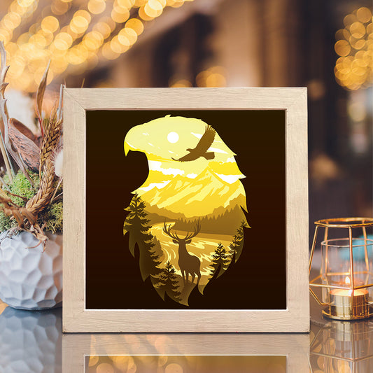 Spirit Of The Forest Square – 3D Lightbox SVG File for Cricut & Silhouette