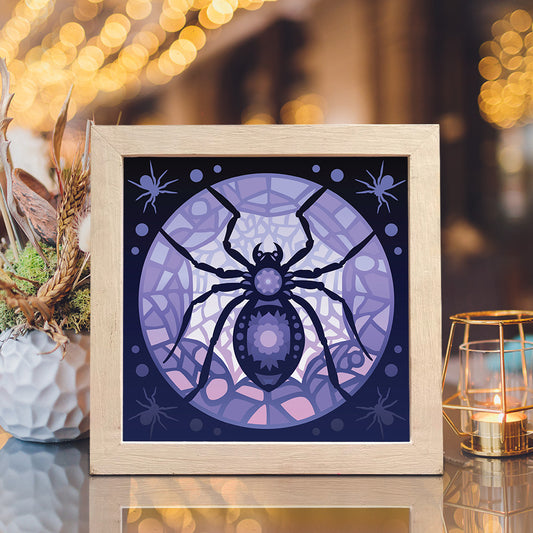 Mandala Spider - 3D Animal Papercut Lightbox File - Cricut File - VEKTOR KRAFT