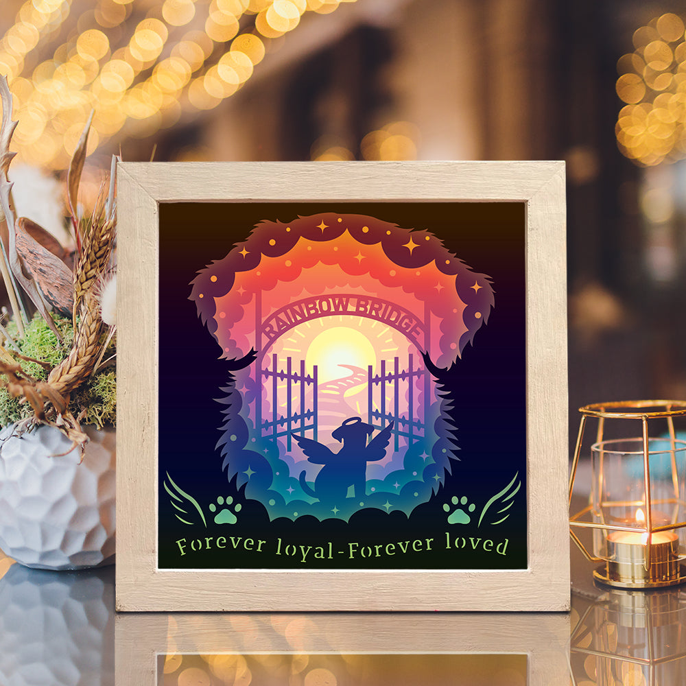 Dog Memorial – 3D Lightbox SVG File for Cricut & Silhouette