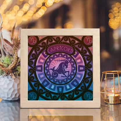 Capricorn – 3D Lightbox SVG File for Cricut & Silhouette