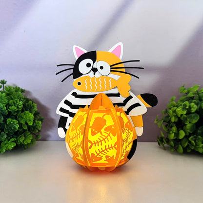 Cute Cat 4 - 3D Animal Paper Lantern File  - Cricut File  - VEKTOR KRAFT
