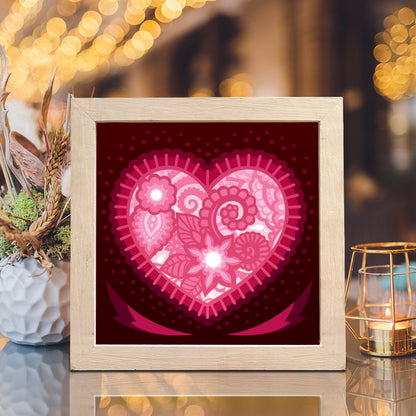 Heart – 3D Lightbox SVG File for Cricut & Silhouette